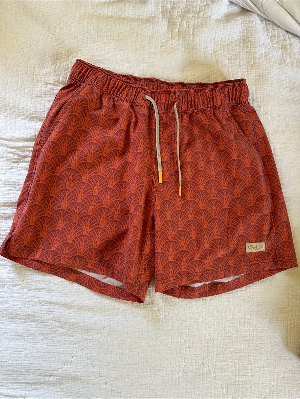 Marsh Wear Fulton 6” Volleys Orange/Red Patterned